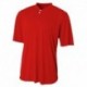 A4 N3143 Adult Tek 2-Button Henley Jersey