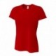 A4 NW3264 Ladies Shorts Sleeve Spun Poly T-Shirt