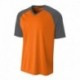 A4 NB3373 Youth Polyester V-Neck Strike Jersey with Contrast Sleeves