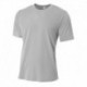 A4 N3264 Men's Shorts Sleeve Spun Poly T-Shirt