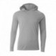 A4 N3409 Men's Cooling Performance Long-Sleeve Hooded T-shirt