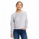 US Blanks US538 Ladies Velour Long Sleeve Crop T-Shirt