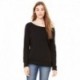 Bella + Canvas 7501 Ladies Sponge Fleece Wide Neck Sweatshirt