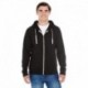 J America JA8872 Adult Triblend Full-Zip Fleece Hooded Sweatshirt