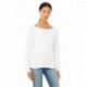 Bella + Canvas 7501 Ladies Sponge Fleece Wide Neck Sweatshirt