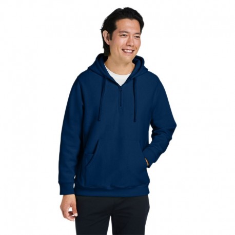 Team 365 TT97 Unisex Zone HydroSport Heavyweight Quarter-Zip Hooded Sweatshirt