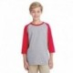 Gildan G570B Youth Heavy Cotton 3/4-Raglan Sleeve T-Shirt