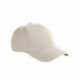 Big Accessories BX002 6-Panel Brushed Twill Structured Cap