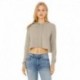 Bella + Canvas 8512 Ladies Cropped Long Sleeve Hoodie T-Shirt