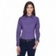 Harriton M500W Ladies Easy Blend Long-Sleeve Twill Shirt with Stain-Release