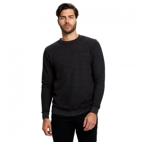 US Blanks US2211G Unisex 6.5 oz. Heavyweight Loop Terry Triblend Long-Sleeve Crew