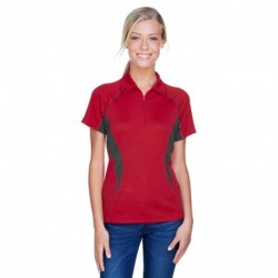 North End 78657 Ladies Serac UTK cool logik Performance Zippered Polo