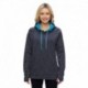 J America JA8616 Ladies Cosmic Contrast Fleece Hooded Sweatshirt