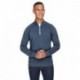 J America JA8869 Adult Triblend Fleece Quarter-Zip