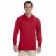 Jerzees 437ML Adult SpotShield Long-Sleeve Jersey Polo