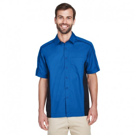 North End 87042 Men's Fuse Colorblock Twill Shirt