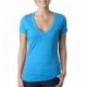 Next Level Apparel 6640 Ladies CVC Deep V-Neck T-Shirt