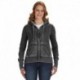 J America JA8913 Ladies Zen Full-Zip Fleece Hooded Sweatshirt