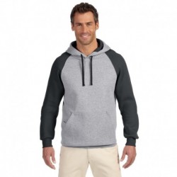 Jerzees 96CR Adult 8 oz. NuBlend Colorblock Raglan Pullover Hooded Sweatshirt