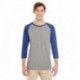 Jerzees 601RR Adult TRI-BLEND Baseball Raglan