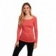 Next Level Apparel 6731 Ladies Triblend Long-Sleeve Scoop