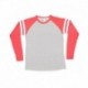 LAT 6934 Men's Gameday Mash-Up Long Sleeve Fine Jersey T-Shirt