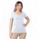 Bayside 5875 Ladies Fine Jersey V-Neck T-Shirt