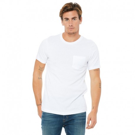 Bella + Canvas 3021 Men's Jersey Short-Sleeve Pocket T-Shirt