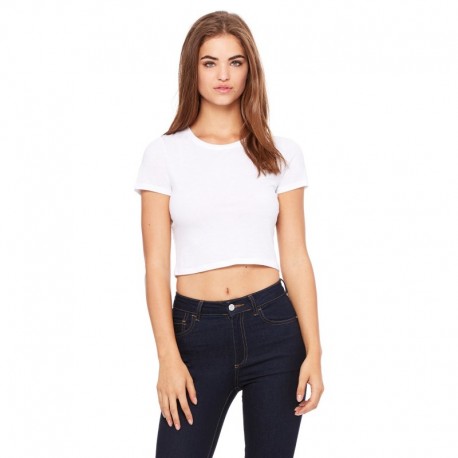 Bella + Canvas 6681 Ladies Poly-Cotton Crop T-Shirt