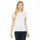 Bella + Canvas 8804 Ladies Flowy Muscle T-Shirt with Rolled Cuff