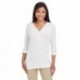 Devon & Jones DP186W Ladies Perfect Fit Y-Placket Convertible Sleeve Knit Top