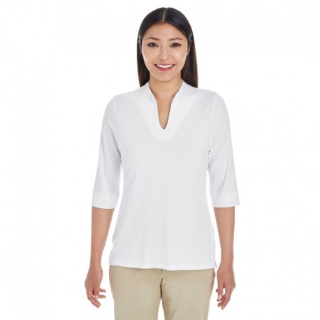 Devon & Jones DP188W Ladies Perfect Fit Tailored Open Neckline Top