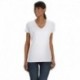 Fruit of the Loom L39VR Ladies HD Cotton V-Neck T-Shirt