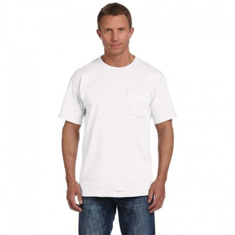 Fruit of the Loom 3931P Adult HD Cotton Pocket T-Shirt