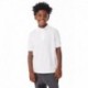 Hanes 054Y Youth 50/50 EcoSmart Jersey Knit Polo