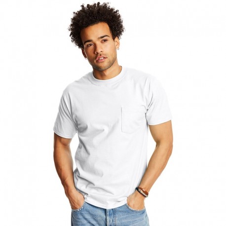 Hanes 5190P Adult Beefy-T with Pocket