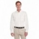 Harriton M581T Men's Tall Foundation 100% Cotton Long-Sleeve Twill Shirt with Teflon