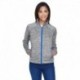 North End 78697 Ladies Flux Melange Bonded Fleece Jacket