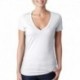 Next Level Apparel 6640 Ladies CVC Deep V-Neck T-Shirt