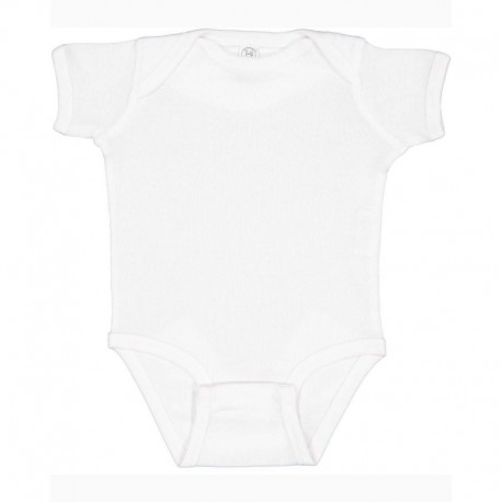 Rabbit Skins 4400 Infant Baby Rib Bodysuit