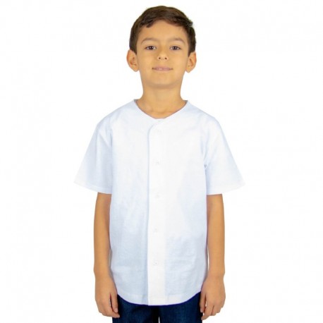 Shaka Wear SHBBJY Youth 7 oz., 100% US Cotton Baseball Jersey