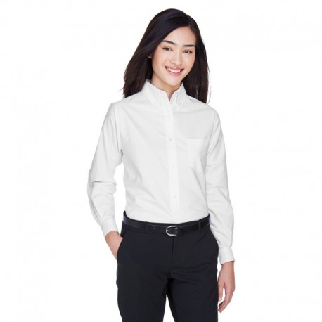 UltraClub 8990 Ladies Classic Wrinkle-Resistant Long-Sleeve Oxford