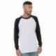 Bayside 8211 Men's Heavyweight Waffle Knit Thermal Raglan