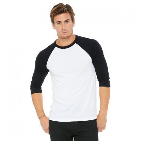 Bella + Canvas 3200 Unisex 3/4-Sleeve Baseball T-Shirt