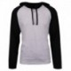 Burnside B8127 Adult Raglan Sleeve Striped Jersey Hooded T-Shirt