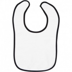 Rabbit Skins 1003 Infant Contrast Trim Terry Bib