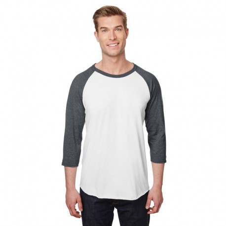 Jerzees 560RR Unisex Premium Blend Ring-Spun 3/4 Sleeve Raglan T-Shirt