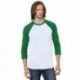 Bayside BA9525 Unisex 4.2 oz., Triblend 3/4-Sleeve Raglan T-Shirt