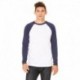 Bella + Canvas 3000C Men's Jersey Long-Sleeve Baseball T-Shirt