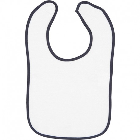 Rabbit Skins 1003 Infant Contrast Trim Terry Bib